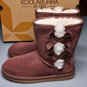 Koolaburra by UGG Victoria Tall Boots Women’s Size 6 Suede Chestnut Brown New